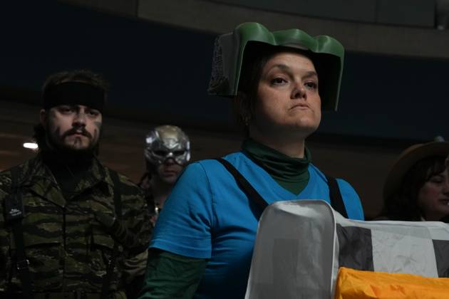 October 10, 2025, New York, New York, USA: A woman in cosplay at the New York Comic Con at the Jacob K. Javits Convention Center on October 10, 2025 in New York. New York USA - ZUMAb148 20251010_zap_b148_026 Copyright: xBryanxSmithx