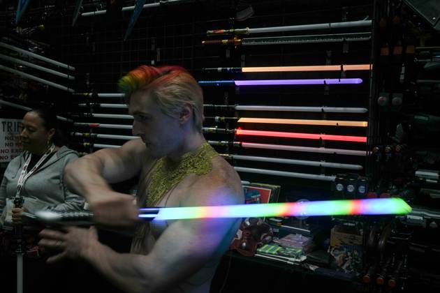 October 10, 2025, New York, New York, USA: An attendee in cosplay at the New York Comic Con at the Jacob K. Javits Convention Center on October 10, 2025 in New York. New York USA - ZUMAb148 20251010_zap_b148_035 Copyright: xBryanxSmithx