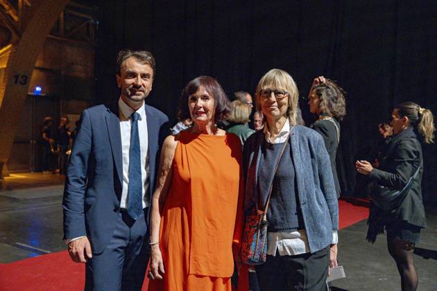 PEOPLE: Festival Lumiere - Lyon 11 10 2025 Grà gory Doucet, Sabine Azema et Francoise Nyssen assistent à la cà rà monie d ouverture du Festival Lumiere 2024 à Lyon le 11 10 2025. Photo Sandrine Thesillat PsNewZ Copyright: xSandrinexTHESILLATx