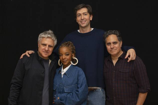October 14, 2025, New York, New York, USA: The Cast and Creatives of Gruesome Playground Injuries on Broadway pose for photos to promote the opening of their new show at Atlantic Theater Company in New York. 14 October 2025. New York USA - ZUMAa265 20251014_zep_a265_011 Copyright: xEricxAcquayex