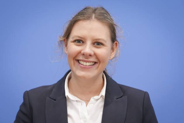 Bundespressekonferenz, Jahresbericht 2024 des Petitionsausschusses Daniela Rump (Obfrau der SPD) im Portrait bei der Vorstellung des Jahresberichts 2024 des Petitionsausschusses in der Bundespressekonferenz, Berlin, 15.10.2025 Berlin Berlin Deutschland