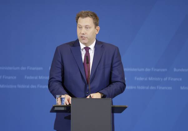 Lars Klingbeil Bundesminister der Finanzen, Deutschland, Berlin, BMF, Pressekonferenz BM Klingbeil, Thema: 169. Steuerschätzung