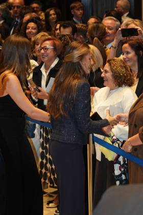 Spanish King Felipe VI and Queen Letizia with Princess Leonor de Borbon and Sofia de Borbon during the celebration of the 33th edition of the concert of the Princess of Asturias Awards 2025 in Oviedo, on Thursday 23 October 2025. Cordon Press