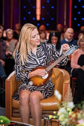 MDR - Riverboat. Sängerin Stefanie Hertel anläßlich der Aufzeichnung der MDR - Talkshow Riverboat am 24.10.2025 in der Mediacity Leipzig. 20251024SFL0036