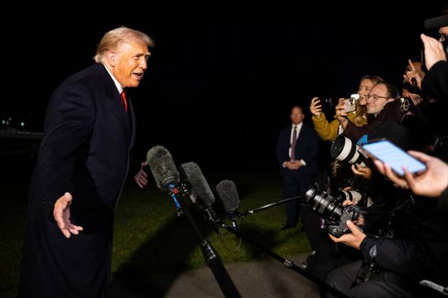 President Donald Trump speaks with reporters as he departs for a trip to Asia on the South Lawn of the White House in Washington, DC on Friday, October 24, 2025. Trump is expected to meet with Chinese President Xi Jinping to discuss a trade deal, Prime Minister of Malaysia Anwar bin Ibrahim, Japan s new prime minister Sanae Takaichi and several other Asian leaders at the Association of Southeast Asian Nations (ASEAN). WASP20251024112 FrancisxChung