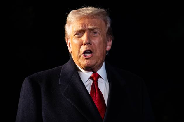 President Donald Trump speaks with reporters as he departs for a trip to Asia on the South Lawn of the White House in Washington, DC on Friday, October 24, 2025. Trump is expected to meet with Chinese President Xi Jinping to discuss a trade deal, Prime Minister of Malaysia Anwar bin Ibrahim, Japan s new prime minister Sanae Takaichi and several other Asian leaders at the Association of Southeast Asian Nations (ASEAN). WASP20251024106 FrancisxChung