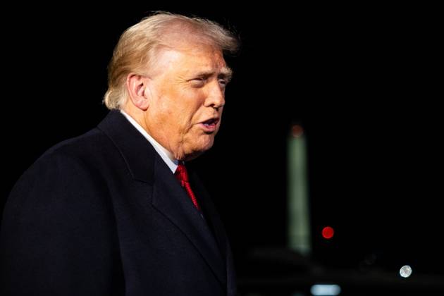 President Donald Trump speaks with reporters as he departs for a trip to Asia on the South Lawn of the White House in Washington, DC on Friday, October 24, 2025. Trump is expected to meet with Chinese President Xi Jinping to discuss a trade deal, Prime Minister of Malaysia Anwar bin Ibrahim, Japan s new prime minister Sanae Takaichi and several other Asian leaders at the Association of Southeast Asian Nations (ASEAN). WASP20251024111 FrancisxChung