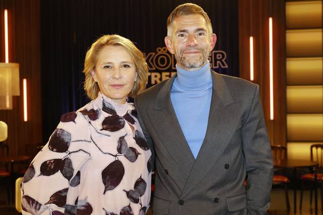 Susan Link und Micky Beisenherz bei der Aufzeichnung der WDR-Talkshow Kölner Treff im WDR Studio BS 3. Köln, 24.10.2025