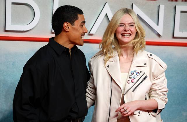 October 27, 2025, London, United Kingdom: Dimitrius Schuster-Koloamatangi and Elle Fanning attend the UK Special Screening of Predator: Badlands at BFI IMAX. London United Kingdom - ZUMAs197 20251027_aaa_s197_090 Copyright: xFredxDuvalx
