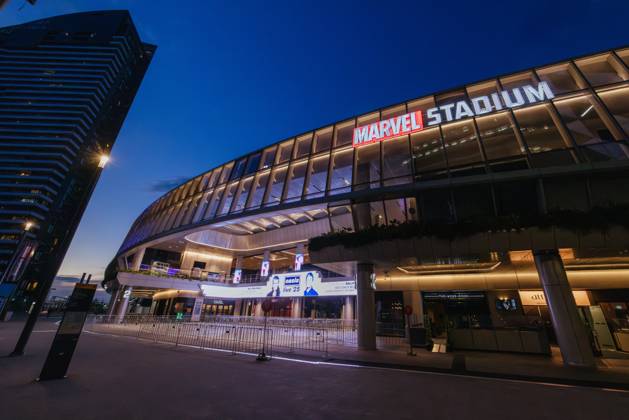 October 30, 2025, Melbourne, Victoria, Australia: MELBOURNE, AUSTRALIA - OCTOBER 30 2025: Marvel Stadium the night before Oasis play their first concert in Australia in 20 years, as part of their Live 25 global tour in Melbourne, Victoria, Australia Melbourne Australia - ZUMAp121 20251030_zsp_p121_001 Copyright: xChrisxPutnamx