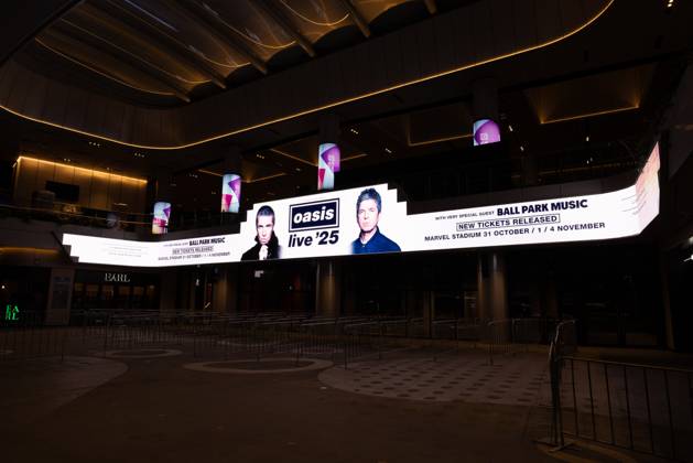 October 30, 2025, Melbourne, Victoria, Australia: MELBOURNE, AUSTRALIA - OCTOBER 30 2025: Marvel Stadium the night before Oasis play their first concert in Australia in 20 years, as part of their Live 25 global tour in Melbourne, Victoria, Australia Melbourne Australia - ZUMAp121 20251030_zsp_p121_003 Copyright: xChrisxPutnamx