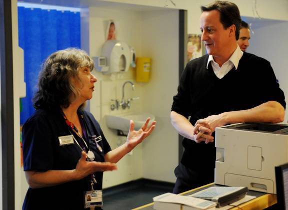 Image Licensed to Parsons Media. 23 11 2025. London, United Kingdom. David Cameron diagnosed with prostate cancer. Former Prime Minister David Cameron has today annoucned in an interview with The Sunday Times that he has been diagnosed with Prostate Cancer. Lord Cameron says the test came following his wife Samantha listening to an interview on the radio which spurred him on to get a test in 2024. Leader of the Conservative Party David Cameron talks to Senior Midwife, Camilla Dryden during his visit to the Maternity Ward of Chelsea and Westminster Hospital. 03 01 2010.  Copyright: xAndrewxParsonsx xParsonsxMediax PAR-9167-0021