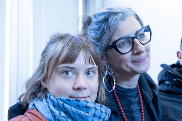 Greta Thunberg and Francesca Albanese participate in the conference Rebuild Justice at the Faculty of Law of Roma Tre University in Rome. Copyright: xMatteoxNardonex xipa-agency.netx xMatteoxNardonex IPA_Agency_IPA68499884