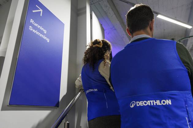 Illustration picture taken during the opening of the Decathlon City sports goods store in Brussels on Thursday 11 December 2025. NICOLASxMAETERLINCK 148140478
