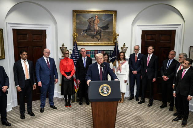 President Donald Trump makes an announcement on prescription drug prices in the Roosevelt Room President Donald Trump makes an announcement on prescription drug prices in the Roosevelt Room, Friday, December 19, 2025., Credit:Joyce N. Boghosian Avalon Copyright: xJoycexN.xBoghosianx xAvalonx 1061164583
