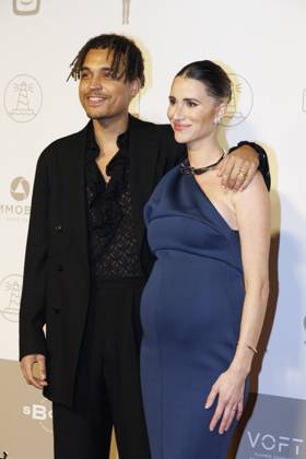 Television Presenter Aster Nzeyimana and Actress Lize Fereyn pictured on the red carpet at the arrival for the award ceremony of the Ensors Flemish film prizes, as part of the Ostend Film Festival (18th edition) (30 01-07 02), Saturday 07 February 2026, in Oostende. NICOLASxMAETERLINCK 161909327