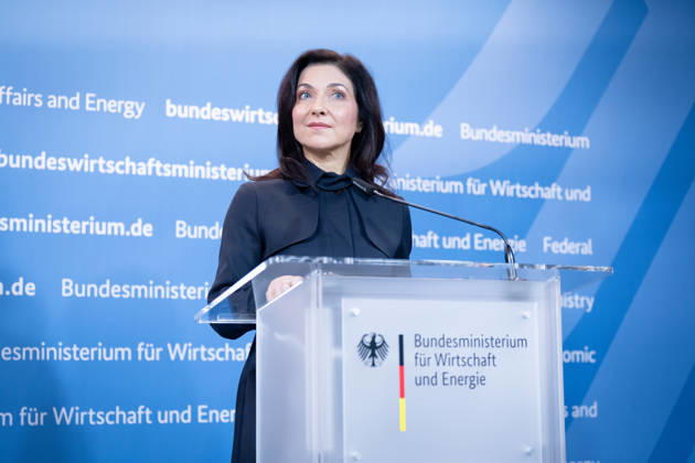 Katherina Reiche, Bundesministerin für Wirtschaft und Energie, BMWE Spitzengespräch Bündnis Zukunft, Katherina Reiche, Bundesministerin für Wirtschaft und Energie, BMWE, Berlin, Pressestatement Berlin Berlin GER