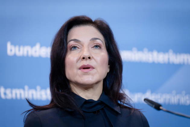 Katherina Reiche, Bundesministerin für Wirtschaft und Energie, BMWE Spitzengespräch Bündnis Zukunft, Katherina Reiche, Bundesministerin für Wirtschaft und Energie, BMWE, Berlin, Pressestatement Berlin Berlin GER