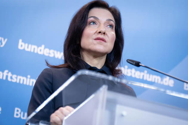 Katherina Reiche, Bundesministerin für Wirtschaft und Energie, BMWE Spitzengespräch Bündnis Zukunft, Katherina Reiche, Bundesministerin für Wirtschaft und Energie, BMWE, Berlin, Pressestatement Berlin Berlin GER