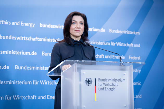 Katherina Reiche, Bundesministerin für Wirtschaft und Energie, BMWE Spitzengespräch Bündnis Zukunft, Katherina Reiche, Bundesministerin für Wirtschaft und Energie, BMWE, Berlin, Pressestatement Berlin Berlin GER