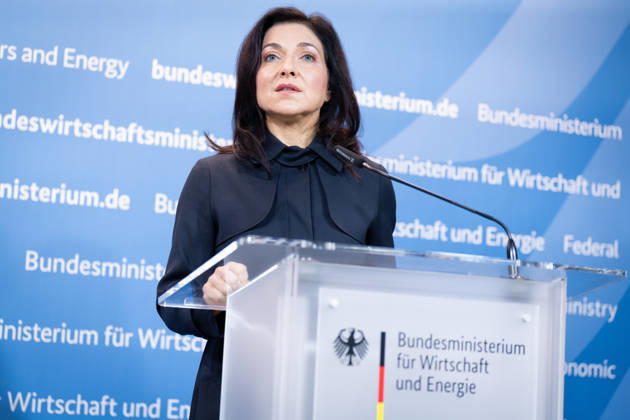 Katherina Reiche, Bundesministerin für Wirtschaft und Energie, BMWE Spitzengespräch Bündnis Zukunft, Katherina Reiche, Bundesministerin für Wirtschaft und Energie, BMWE, Berlin, Pressestatement Berlin Berlin GER