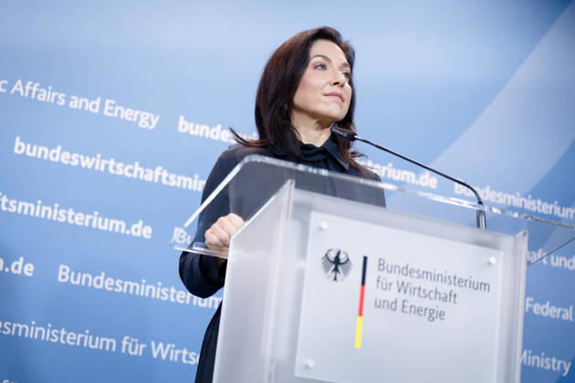 Katherina Reiche, Bundesministerin für Wirtschaft und Energie, BMWE Spitzengespräch Bündnis Zukunft, Katherina Reiche, Bundesministerin für Wirtschaft und Energie, BMWE, Berlin, Pressestatement Berlin Berlin GER