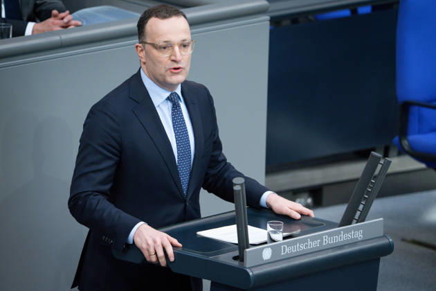 Deutscher Bundestag, 64. Plenarsitzung Jens Spahn (CDU) im Portrait bei seiner Rede zum Tagesordnungspunkt Regierungserklaerung zum Europaeischen Rat bei der 64. Sitzung des Deutschen Bundestag in Berlin, 18.03.2026 Berlin Berlin Deutschland