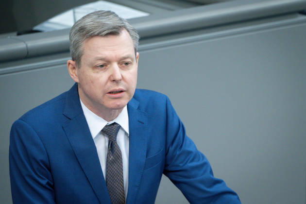 Deutscher Bundestag, 65. Plenarsitzung Thomas Silberhorn (CSU) im Portrait bei seiner Rede zum Tagesordnungspunkt Zeitenwende in der Zivilen Verteidigung bei der 65. Sitzung des Deutschen Bundestag in Berlin, 19.03.2026 Berlin Berlin