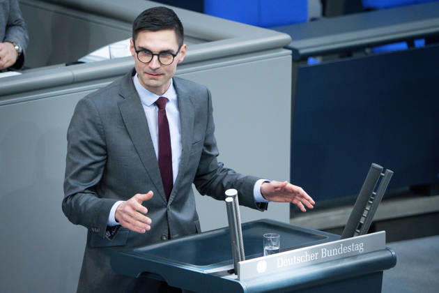 Deutscher Bundestag, 65. Plenarsitzung Sepp Mueller (CDU) im Portrait bei seiner Rede zum Tagesordnungspunkt Kraftstoffmaßnahmenpaket, Energiepreissteigerungen bei der 65. Sitzung des Deutschen Bundestag in Berlin, 19.03.2026 Berlin Berlin