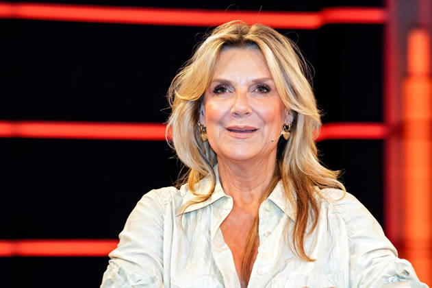 MDR - Riverboat. Moderatorin Kim Fisher anläßlich der Aufzeichnung der MDR - Talkshow Riverboat am 20.03.2026 in der Mediacity Leipzig. 20260320ADO0004