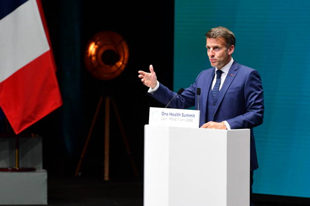 Emmanuel Macron President of the French Republic Speech by E Macron President of the French Republic , on the occasion of the opening session of the One Health Summit at the Cité Internationale de Lyon, on April 7, 2026 The French Head of State spoke with T A Ghebreyesus, Director-General of the World Health Organization From April 5 to 7, the city of Lyon, the French capital of health, will host the ninth One Planet Summit, dedicated to the One Health approach, which takes into account the interdependence between human, animal and environmental health, and thus enables better prevention and treatment of diseases. The Summit will also be an opportunity to advance the reform of the global health system to make it more resilient, Romain Do Copyright: xRomainxDoucelinx xBestimagexRomainxDoucelinx xBestimagex