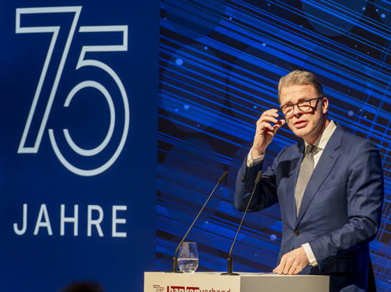 Christian Sewing EUR, Deutschland, Berlin, 20.04.2026: Christian Sewing - CEO Deutsche Bank trifft sich mit Vertretern Jahresempfang des Bundesverbands deutscher Banken e.V.