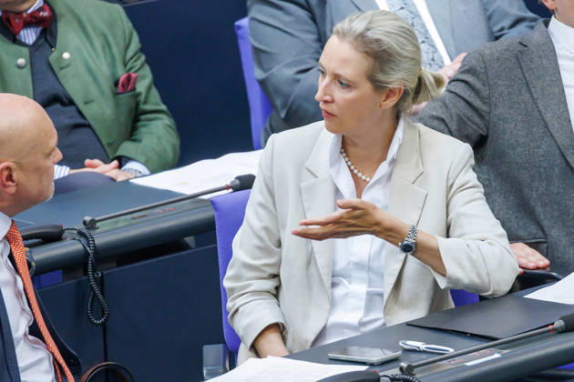 Bundestag Alice Weidel (AfD) im Deutschen Bundestag am 08.05.26 in Berlin. Berlin Berlin Deutschland Bundestag