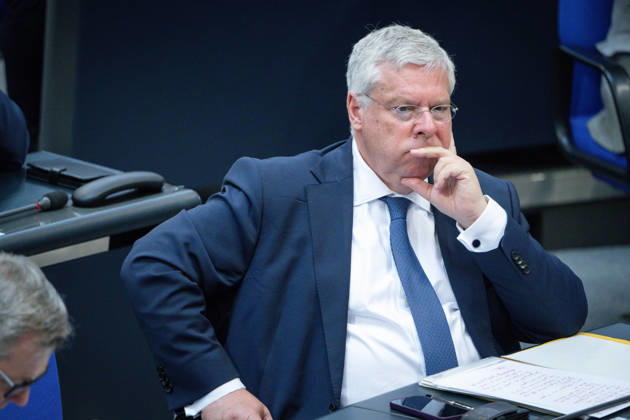 Deutscher Bundestag, 80. Plenarsitzung Juergen Hardt (CDU) im Portrait bei seiner Rede zum Tagesordnungspunkt Einsetzung eines UA: Angriff auf die Nordstream-Pipelines bei der 80. Sitzung des Deutschen Bundestag in Berlin, 21.05.2026 Berlin Berlin Deutschland