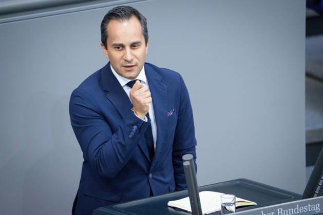 Deutscher Bundestag, 80. Plenarsitzung Mahmut Oezdemir (SPD) im Portrait bei seiner Rede zum Tagesordnungspunkt Einsetzung eines UA: Angriff auf die Nordstream-Pipelines bei der 80. Sitzung des Deutschen Bundestag in Berlin, 21.05.2026 Berlin Berlin Deutschland