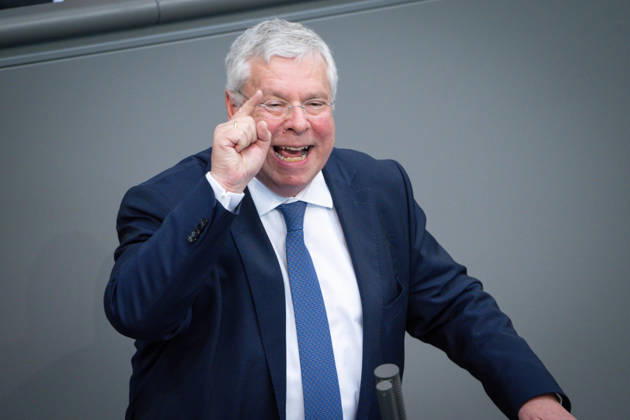 Deutscher Bundestag, 80. Plenarsitzung Juergen Hardt (CDU) im Portrait bei seiner Rede zum Tagesordnungspunkt Einsetzung eines UA: Angriff auf die Nordstream-Pipelines bei der 80. Sitzung des Deutschen Bundestag in Berlin, 21.05.2026 Berlin Berlin Deutschland