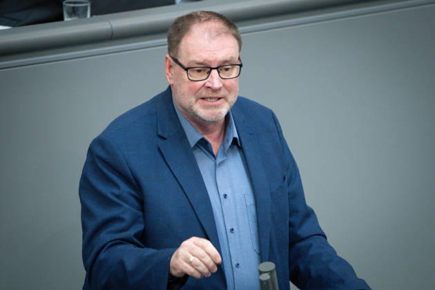 Deutscher Bundestag, 80. Plenarsitzung Juergen Cosse (SPD) im Portrait bei seiner Rede zum Tagesordnungspunkt Zusammenhalt durch Engagement - Ehrenamt bei der 80. Sitzung des Deutschen Bundestag in Berlin, 21.05.2026 Berlin Berlin Deutschland