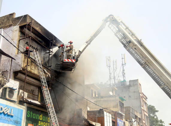 Firefighting operations underway after fire breaks out at a commercial building in Kingsway Camp New Delhi, May 23 (ANI): Firefighting operations underway after fire breaks out at a commercial building in Kingsway Camp near GTB Nagar metro station, in New Delhi on Saturday. New Delhi Delhi India Copyright: xANIx ANI_20260523107