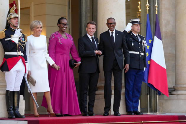 President Emmanuel Macron, Brigitte Macron, Paul Kagame, President of the Republic of Rwanda, and his wife Jeannette Kagame The French presidential couple will host the President of Rwanda and his wife at the Elysée Palace in Paris for a state dinner on 2 June 2026 Anne Sophie Guebey Bestimage The French presidential couple will host the President of Rwanda and his wife at the Elysée Palace in Paris for a state dinner on 2 June 2026 Paris France  Copyright: xAnne-SophiexGuebeyx xBestimagexAnne-SophiexGuebeyx xBestimagex