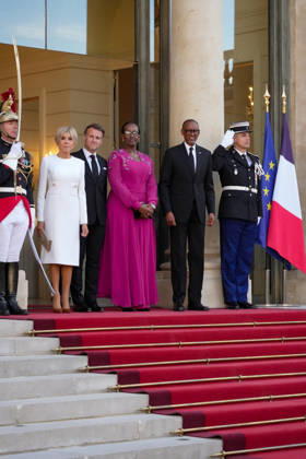 President Emmanuel Macron, Brigitte Macron, Paul Kagame, President of the Republic of Rwanda, and his wife Jeannette Kagame The French presidential couple will host the President of Rwanda and his wife at the Elysée Palace in Paris for a state dinner on 2 June 2026 Anne Sophie Guebey Bestimage The French presidential couple will host the President of Rwanda and his wife at the Elysée Palace in Paris for a state dinner on 2 June 2026 Paris France  Copyright: xAnne-SophiexGuebeyx xBestimagexAnne-SophiexGuebeyx xBestimagex