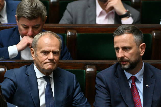 RECORD DATE NOT STATED 03.07.2026 WARSZAWA SEJM RP POSIEDZENIE SEJMU July 3, 2026 Warsaw – Sejm of the Republic of Poland – Sejm Session – Polish Parliament GLOSOWANIA N Z DONALD TUSK WLADYSLAW KOSINIAK KAMYSZ FOT DAMIAN BURZYKOWSKI NEWSPIXPL NEWSPIX.PL --- newspix.pl 