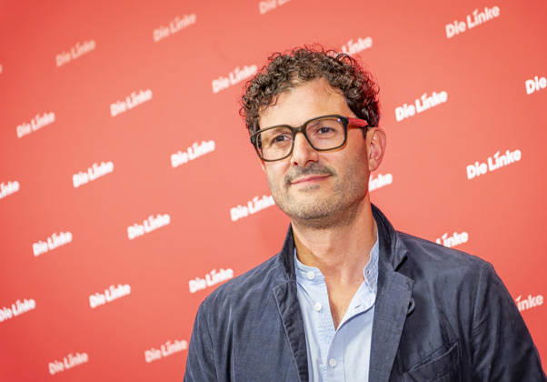 Luigi Pantisano EUR, Deutschland, Berlin, 06.07.2026: Pressekonferenz von Luigi Pantisano Vorsitzender der Partei Die Linke im Karl-Liebknecht-Haus zu aktuellen Themen.