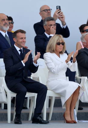 President Emmanuel Macron and Brigitte Macron at the July 14 military ceremony in Paris Jacovides Liewig Bestimage Bastille Day military parade on July 14, 2026, Paris, France Copyright: xJacovidesx xLiewigx xBestimagexJacovidesx xLiewigx xBestimagex
