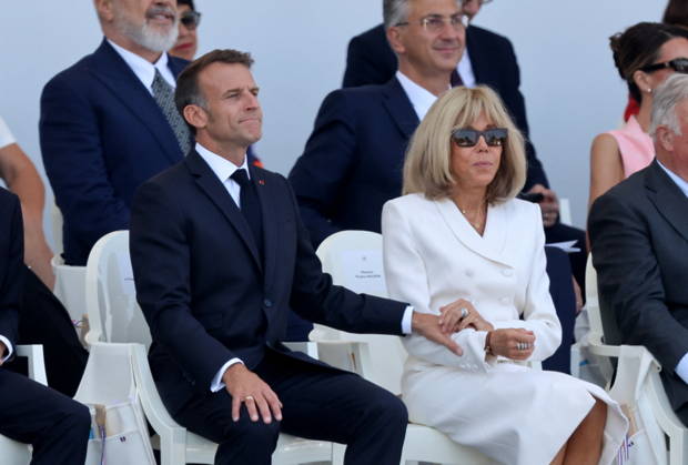 President Emmanuel Macron and Brigitte Macron at the July 14 military ceremony in Paris Jacovides Liewig Bestimage Bastille Day military parade on July 14, 2026, Paris, France Copyright: xJacovidesx xLiewigx xBestimagexJacovidesx xLiewigx xBestimagex