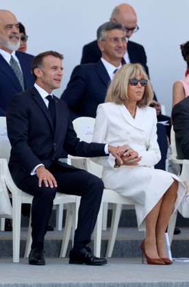 President Emmanuel Macron and Brigitte Macron at the July 14 military ceremony in Paris Jacovides Liewig Bestimage Bastille Day military parade on July 14, 2026, Paris, France Copyright: xJacovidesx xLiewigx xBestimagexJacovidesx xLiewigx xBestimagex
