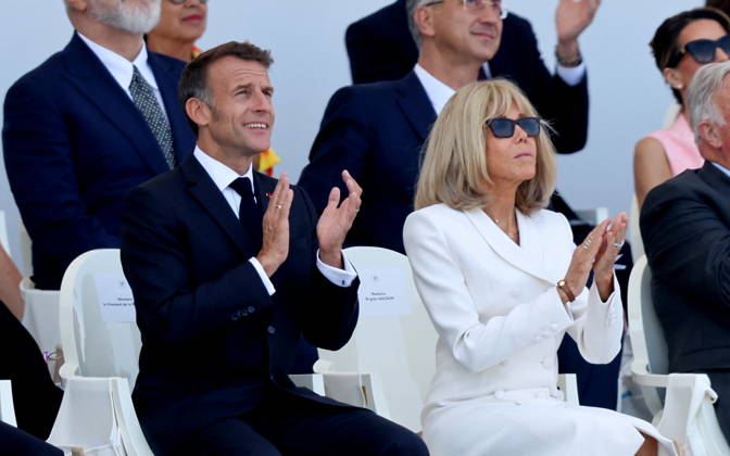 President Emmanuel Macron and Brigitte Macron at the July 14 military ceremony in Paris Jacovides Liewig Bestimage Bastille Day military parade on July 14, 2026, Paris, France Copyright: xJacovidesx xLiewigx xBestimagexJacovidesx xLiewigx xBestimagex