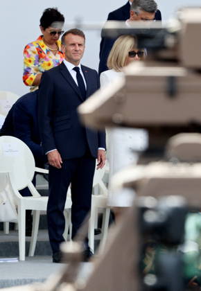 President Emmanuel Macron and Brigitte Macron at the July 14 military ceremony in Paris Jacovides Liewig Bestimage Bastille Day military parade on July 14, 2026, Paris, France Copyright: xJacovidesx xLiewigx xBestimagexJacovidesx xLiewigx xBestimagex