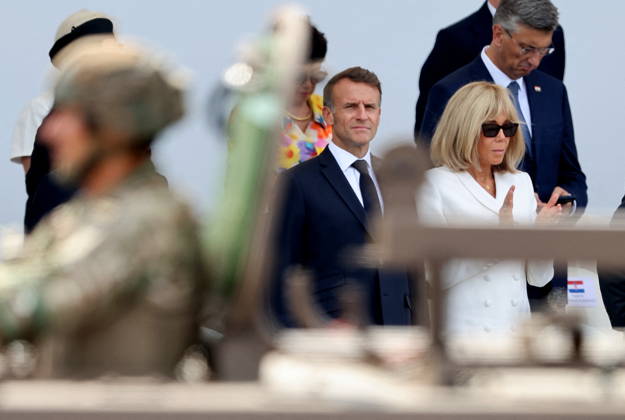 President Emmanuel Macron and Brigitte Macron at the July 14 military ceremony in Paris Jacovides Liewig Bestimage Bastille Day military parade on July 14, 2026, Paris, France Copyright: xJacovidesx xLiewigx xBestimagexJacovidesx xLiewigx xBestimagex