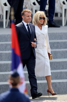 President Emmanuel Macron and Brigitte Macron at the July 14 military ceremony in Paris Jacovides Liewig Bestimage Bastille Day military parade on July 14, 2026, Paris, France Copyright: xJacovidesx xLiewigx xBestimagexJacovidesx xLiewigx xBestimagex