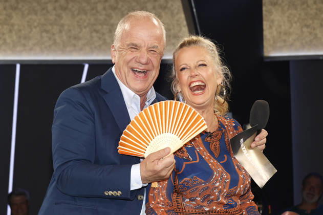 Hubertus Meyer Burckhardt und Barbara Schöneberger bei der Aufzeichnung der NDR Talk Show im NDR Fernsehstudio Lokstedt. Hamburg, 26.06.2026